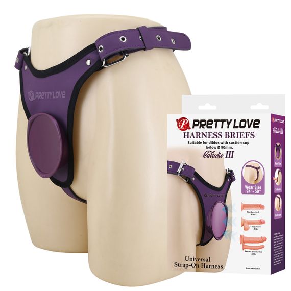 Универсальная система для страпона Pretty Love - Caldric III Purple Universal Harness Briefs, BW-022107-2 sexstyle
