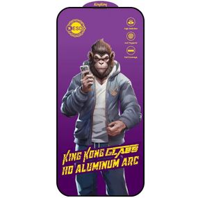 Захисне скло 5D Anti-static Purple (тех.пак) для Apple iPhone 14 Pro Max (6.7") Чорний