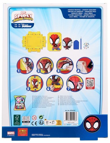 Набір Disney Мозаїка алмазна 3D в рамці Spidey | Зображення 3