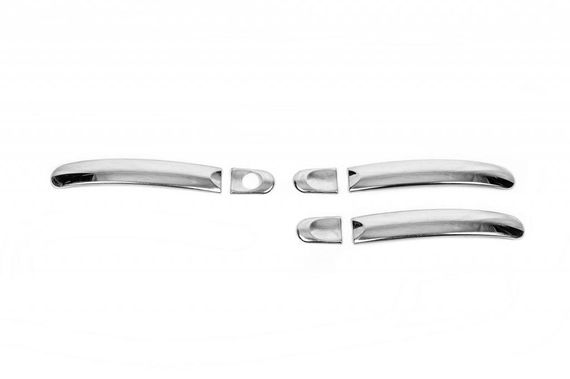 Накладки на торець ручки (нержавіюча сталь) 3 штуки для Volkswagen T5 Transporter 2003-2010 рр. | Зображення 4