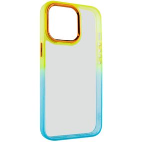 Чехол TPU+PC Fresh sip series для Apple iPhone 13 Pro Max (6.7") TPU+PC, Бирюзовый / Оранжевый