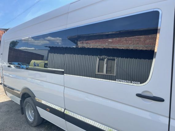 Повне окантування скла (нерж.) для Volkswagen Crafter 2006-2017рр | Зображення 6