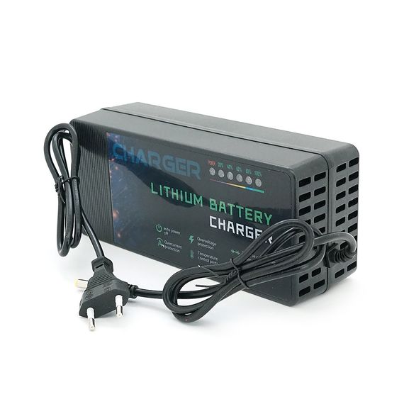 Зарядний пристрій для акумуляторів Li-ion 48V(54,6V),13S,5A,штекер 5.5*2.5,з індикацією,BOX | Зображення 2
