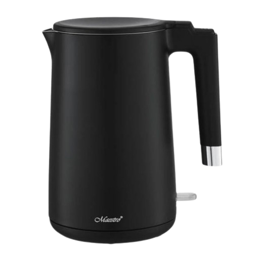 Електрочайник 1,7л 1800W метал (диск) MR-026-BLACK Maestro