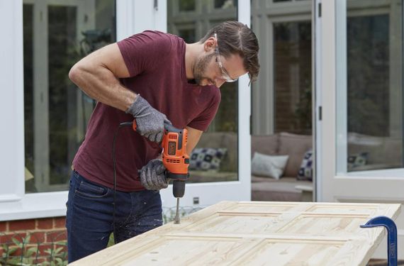 Дриль мережевий ударний BLACK+DECKER BEH200 | Зображення 4