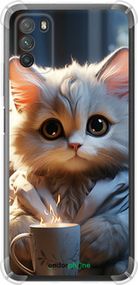 Чохол на Xiaomi Poco M3 Білий кіт "5646sp-2200-2448"