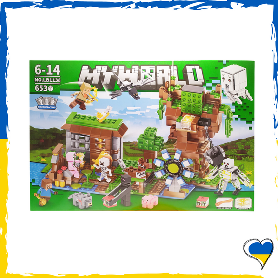 Конструктор детский "MINECRAFT" маинкрафт 653 деталей