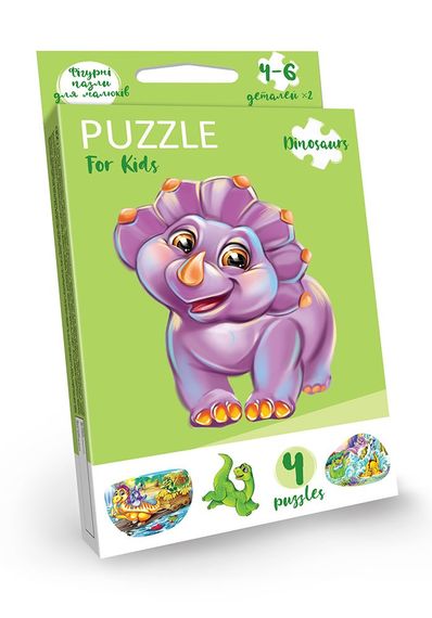 Пазлы для малышей PFK-01U Dankotoys, двухсторонние, в коробке Вид 6