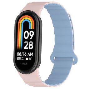 Ремінець Dual-color Magnetic для Xiaomi Mi Band 9/8 Light Pink / Lilac Blue