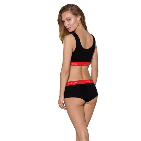 Спортивний топ на широких бретелях Passion PS003 TOP S, black | Зображення 3