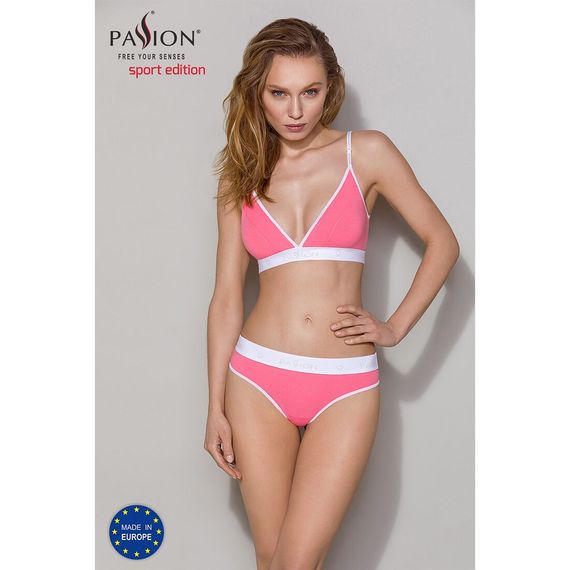 Спортивный топ с двойными бретелями Passion PS007 TOP M, pink | Зображення 2