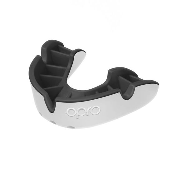 Капа OPRO Silver доросла (вік 11+) White/Black (art.102502005) | Зображення 1