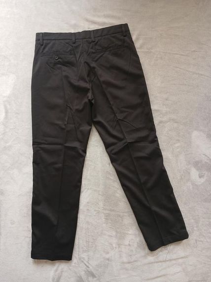 Чоловічі прямі чорні штани 42/32 | Зображення 1