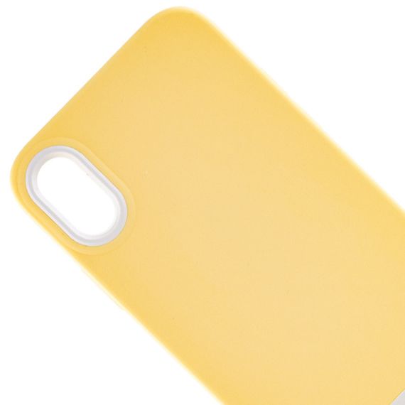 Чохол TPU+PC Bichromatic для Apple iPhone X / XS (5.8") Creamy-yellow / White | Зображення 1