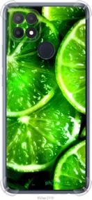 Чохол на Oppo A15 Зелені часточки лимона "852sp-2119-2448"