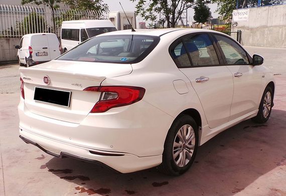 Задній дифузор DPT (SD, чорний глянець) для Fiat Tipo 2016- рр | Зображення 2