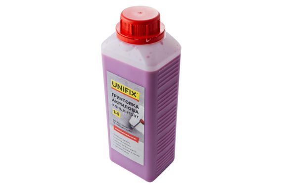 Грунтовка акриловая Unifix - 1 кг x 1:4 концентрат с индикатором (951111) | Зображення 1