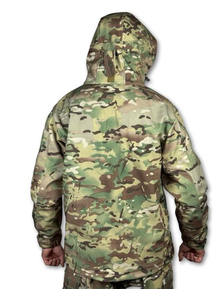 Куртка військова "Шторм" Soft Shell на флісі, мембранна Мультикам 50/4 | Зображення 4