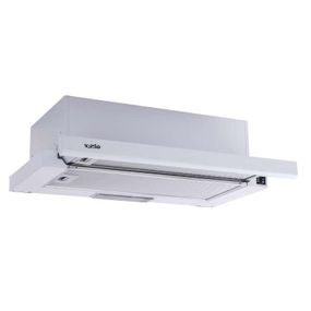 Вытяжка телескопическая белая VENTOLUX GARDA 60 WH (700) SLIM