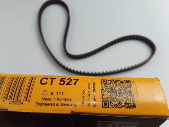 Ремінь ГРМ ВАЗ 2108 Conti Tech (CT527) ОРИГИНАЛ (2108-1006040-10) | Зображення 1
