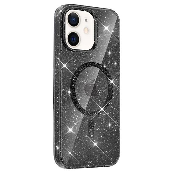Чохол TPU Eclipse Sparkle (MagFit) для Apple iPhone 11 (6.1") Black | Зображення 1