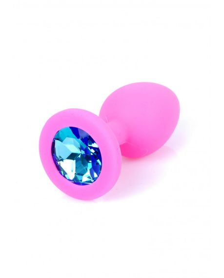 Анальний затор із блакитним каменем Boss of toys | Зображення 1