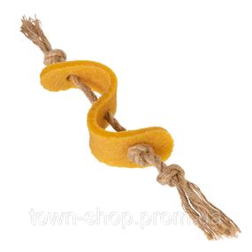 Игрушка для собак Доллар GiGwi Gum Gum, экорезина, джут, 13,5 см