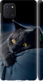 Чохол на Samsung Galaxy Note 10 Lite Димчастий кіт "825m-1872-2448"