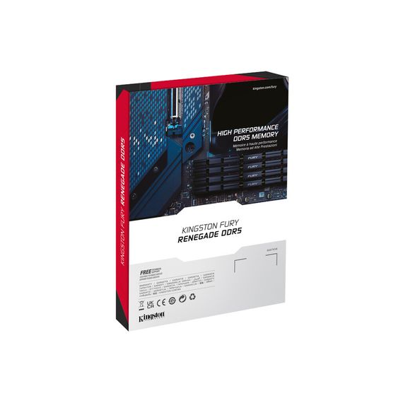 Модуль пам'яті для комп'ютера DDR5 96GB (2x48GB) 6000 MHz Renegade Silver XMP Kingston Fury (ex.HyperX) (KF560C32RSK2-96) | Зображення 5