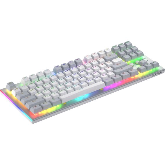 Клавіатура Hator Gravity TKL Orange USB White (HTK561UA) | Зображення 4
