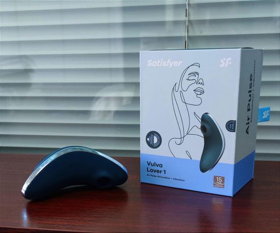 Вакуумний кліторальний стимулятор Satisfyer Vulva Lover 1 із вібрацією, синій sexstyle | Зображення 25