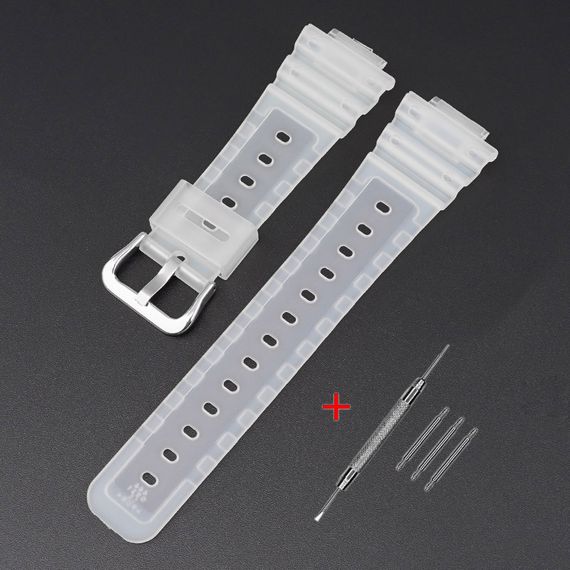 Ремінець для Casio G-Shock GA-2100/2110 Translucent Silver