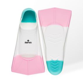 Короткі ласти для тренування в басейні Renvo Frio із закритою п'ятою Різнокольоровий 24-26 (SF100-65 24-26)