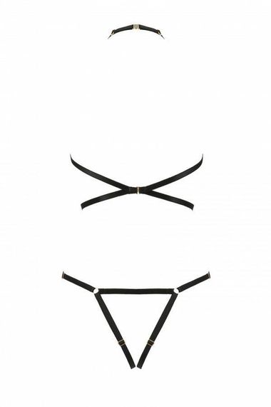 Портупея-боді зі стреп Passion Exclusive IVENA L/XL, black Sex Aura | Зображення 1