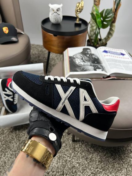 Чоловічі кросівки Armani Exchange Black White Navy весна / літо / осінь A3140 43 26.5 см | Зображення 3
