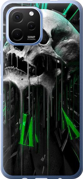 Чехол на Huawei Nova Y61 Череп-часы "4100u-2983-17620"