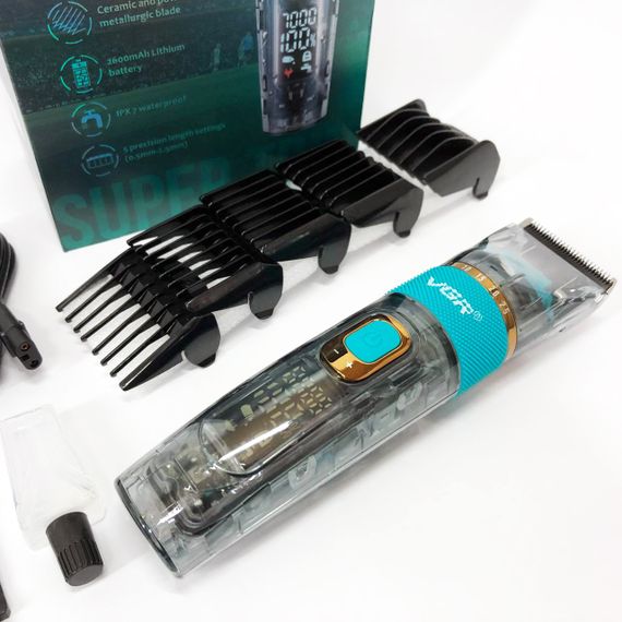 Окантовочная машинка для стрижки аккумуляторная, Машинка для стрижки волос мощная WR-17 | Зображення 7