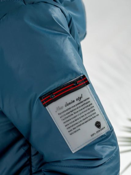 Утеплена куртка, арт.417/1, аква | Зображення 1