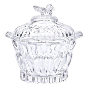 Конфетница стеклянная Ø9 см конфетница круглая с крышкой прозрачная HP-4-114