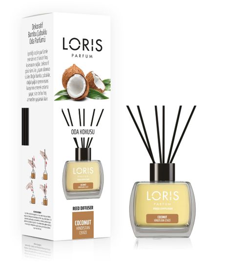 Аромадифузор Loris parfum Кокос (Reed Diffuser "Coconut") 120 мл - Солодкий