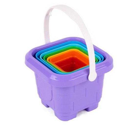 Набор для игры в песочнице "Пирамидка" 6979TXK 1 ведерко, 6 пасочек | Зображення 1