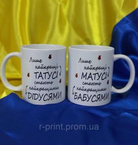 Набір чашок Бабуся та Дідусь 2шт х 330 мл (2427-126-127)