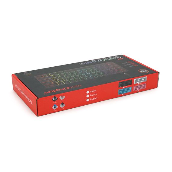 Клавіатура Bluetooth з підсвічуванням MK-61, розкладна, 61 клавіша, (Eng), Black, Box | Зображення 6