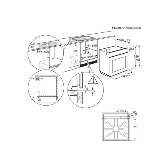 Духовой шкаф Electrolux EOC5E70X | Зображення 6