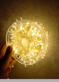 Гірлянда «Кінський хвіст Роса», 30 ниток по 2м, 600 LED, USB, 8 режимів, Теплий білий, XPRO (47715-_377)