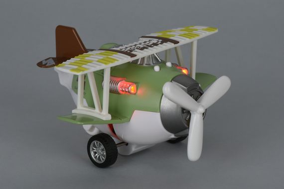 Самолет металический инерционный Same Toy Aircraft зеленый со светом и музыкой SY8015Ut-2 (SY8015Ut-2) | Зображення 1