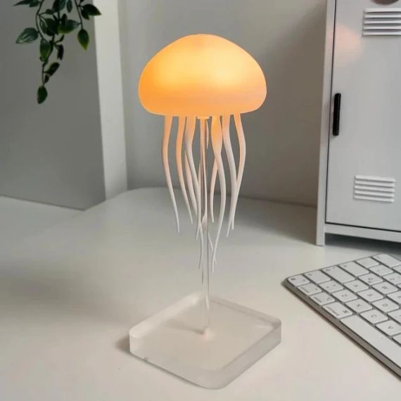 Нічник LED-лампа Медуза з USB NTL-5B з рухами та кольоропередаванням RGB Білий | Зображення 2