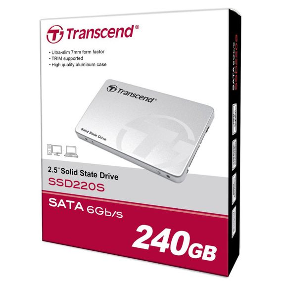 Накопичувач SSD 2.5" 240GB Transcend (TS240GSSD220S) | Зображення 3