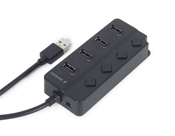 Хаб Gembird UHB-U2P4P-01 на 4 порти USB 2.0 | Зображення 1