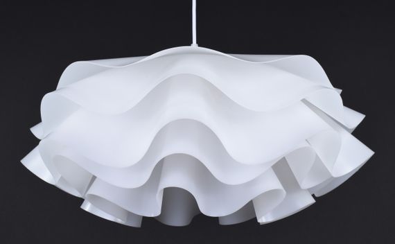 Люстра підвісна на 1 лампочку 27949 Білий 30-140х50х50 см. | Зображення 5